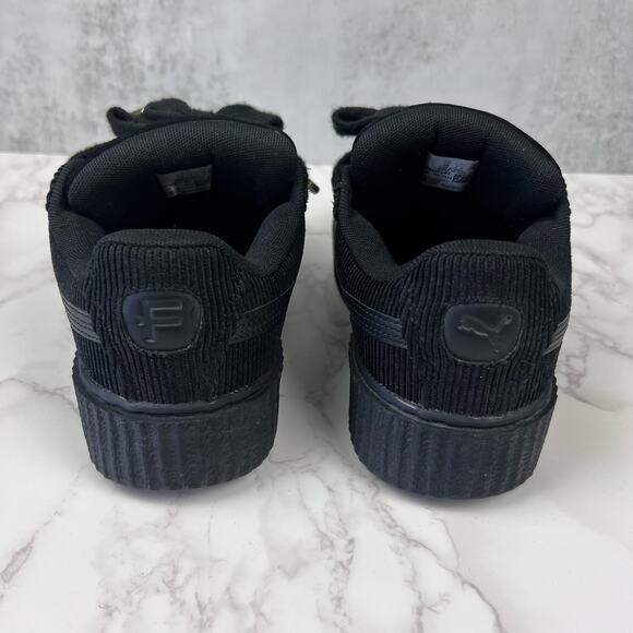 Puma x Fenty by Rihanna Black Corduroy Creeper Phatty Sneakers Women’s 7.5 - Picture 4 of 9
